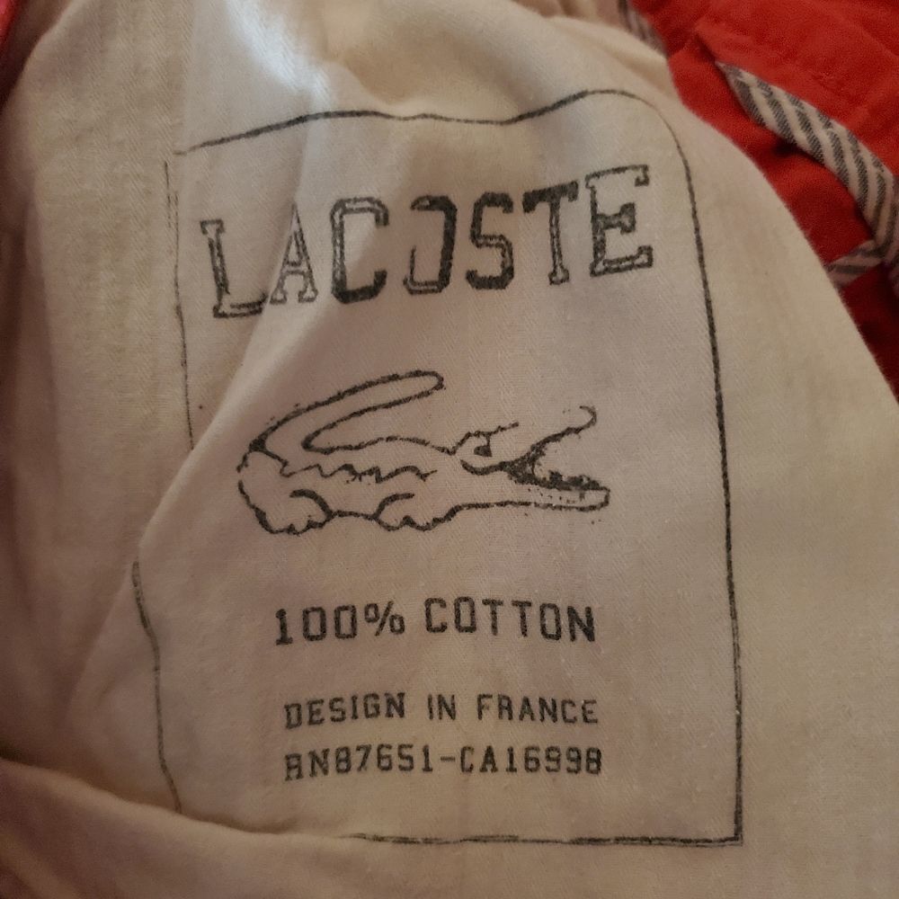 Lacoste Red Pants (32) - Picture 5 of 6